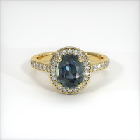1.70 Ct. Sapphire Ring, 18K Yellow Gold 1